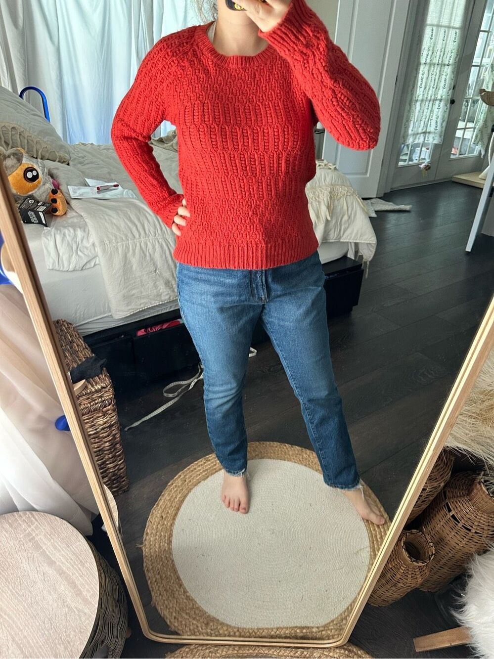 Anthropologie Sparrow Chunky Knit Crewneck Sweater Size Small